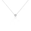 Collier Anaita Argent Blanc Oxyde De Zirconium