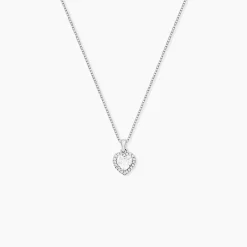 Collier Ana-paula Argent Blanc Oxyde De Zirconium
