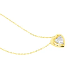 Collier Anastasy Or Jaune Oxyde De Zirconium