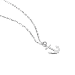Collier Anchora Argent Blanc