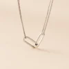 Collier Andrea Argent Blanc