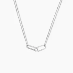 Collier Andrea Argent Blanc