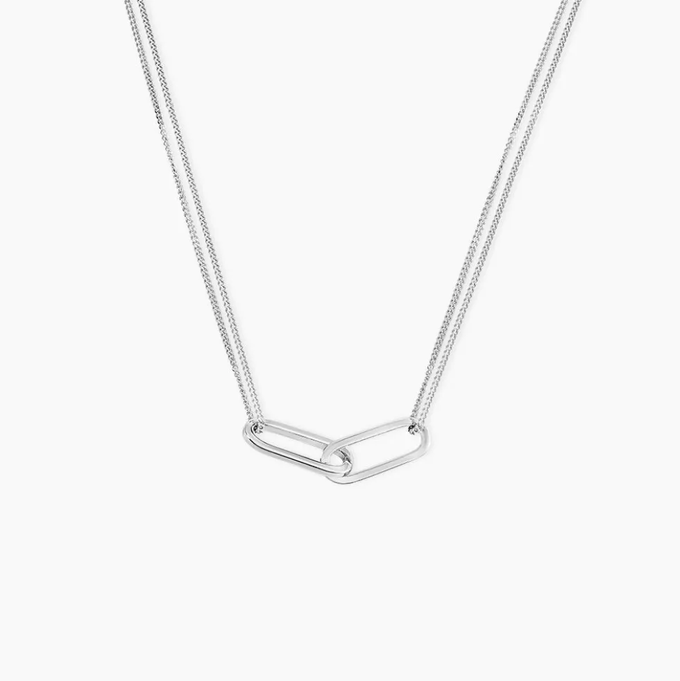Collier Andrea Argent Blanc