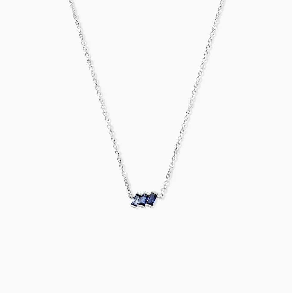 Collier Andy Argent Blanc Oxyde De Zirconium