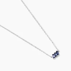 Collier Andy Argent Blanc Oxyde De Zirconium