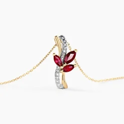 Collier Angie Or Jaune Rubis Diamant