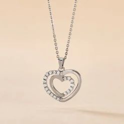 Collier Annabelle Argent Blanc Oxyde De Zirconium