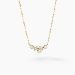 Collier Antigonus Or Jaune Diamant Synthétique
