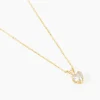 Collier Aodren Or Jaune Oxyde De Zirconium