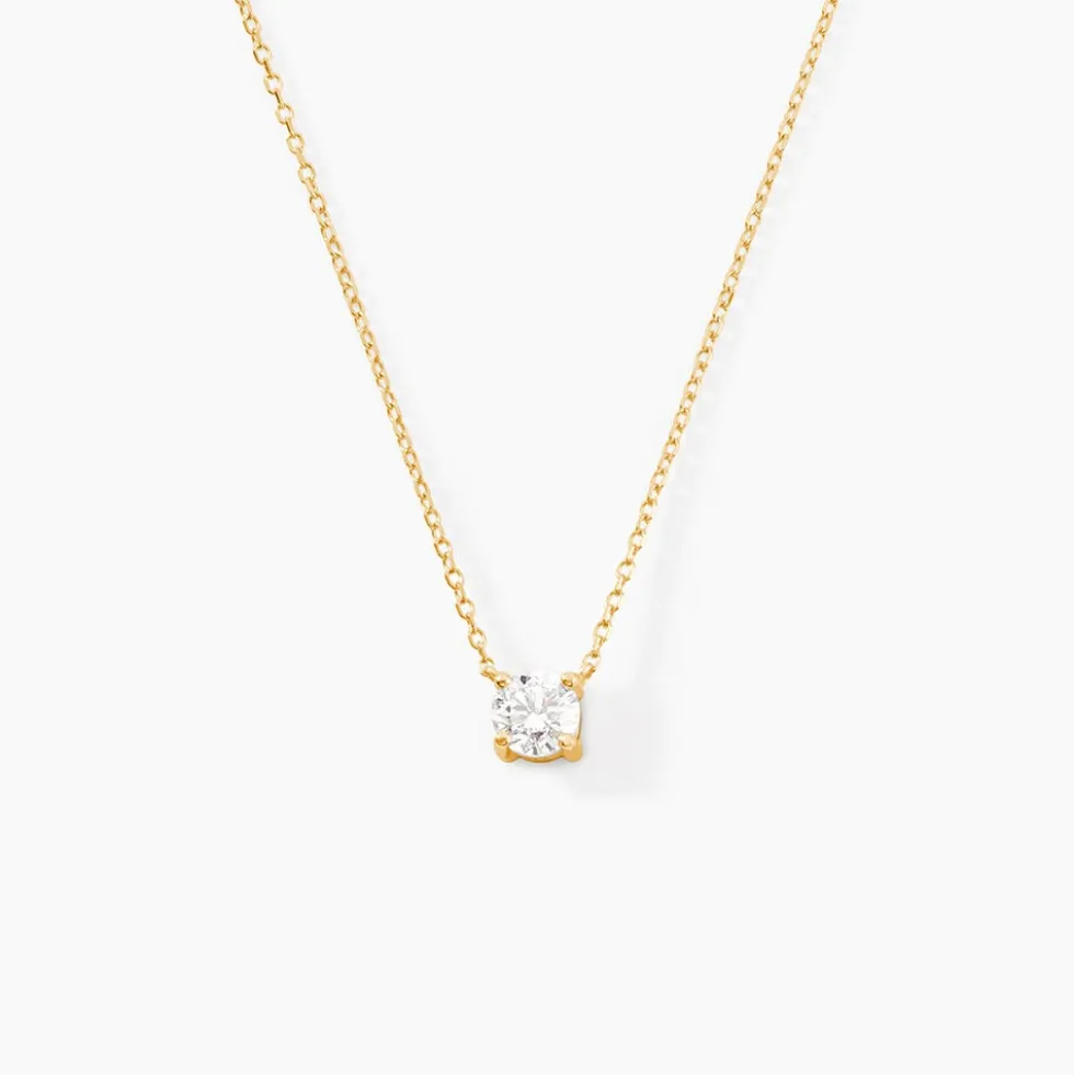 Collier Aphrodite Ld Or Jaune Diamant Synthétique