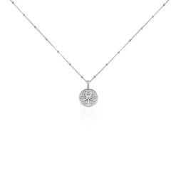 Collier Apollinaris Argent Blanc Oxyde De Zirconium