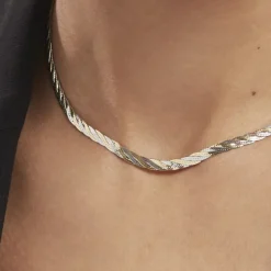 Collier Argent Bicolore Akio
