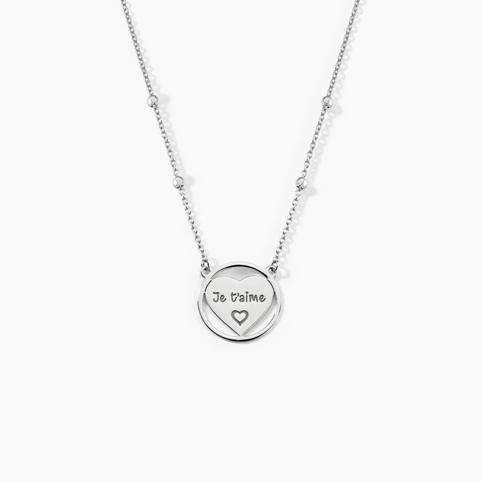 Collier Argent Blanc Akosua