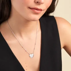 Collier Argent Blanc Akosua