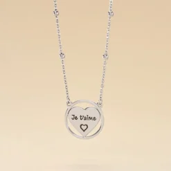 Collier Argent Blanc Akosua