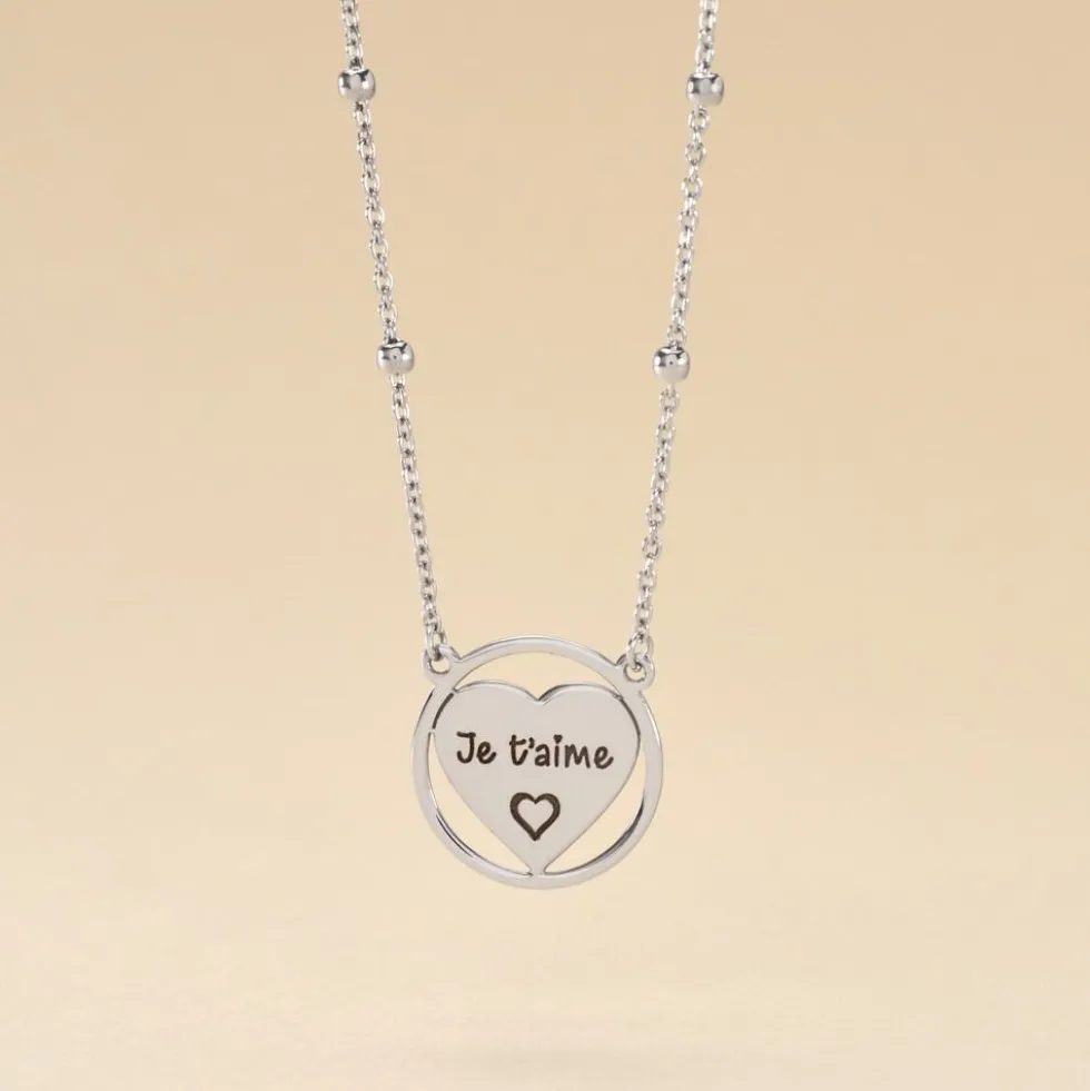 Collier Argent Blanc Akosua