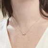 Collier Argent Blanc Bicolore Lemnos