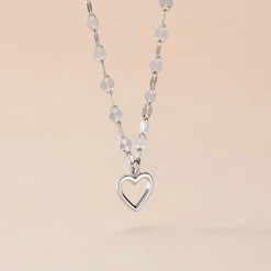 Collier Argent Blanc Hariane