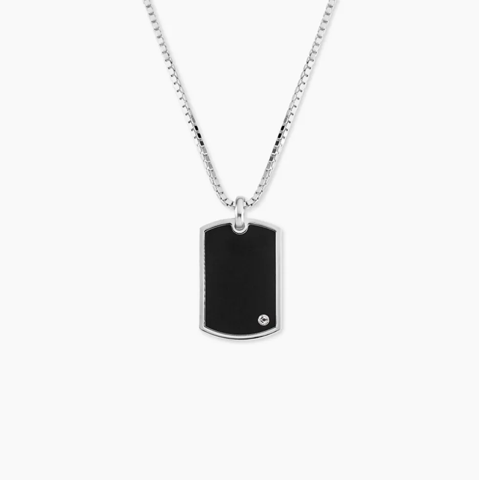 Collier Argent Blanc Ilias Oxyde De Zirconium