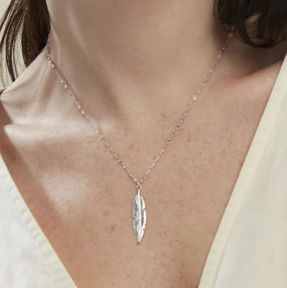 Collier Argent Blanc Jubba