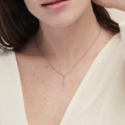Collier Argent Blanc Lempa