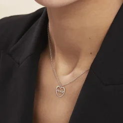 Collier Argent Blanc Nalani