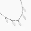 Collier Argent Blanc Osama