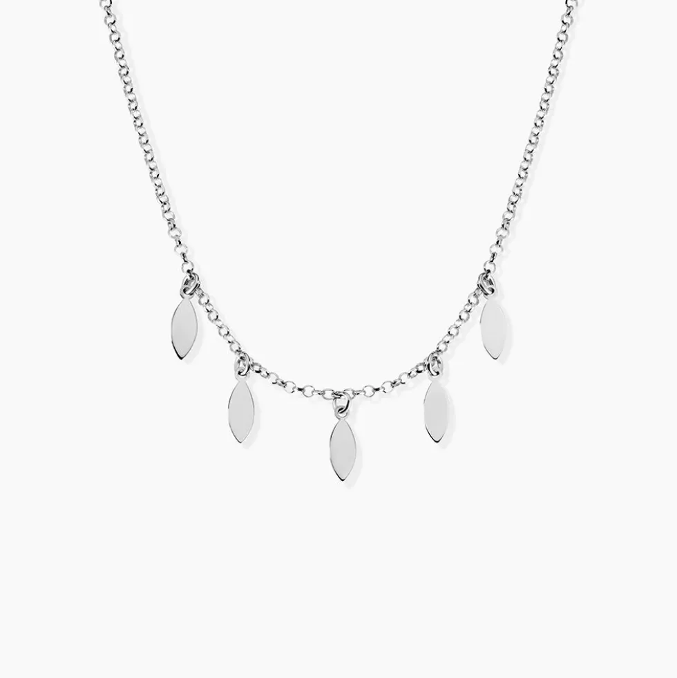 Collier Argent Blanc Osama