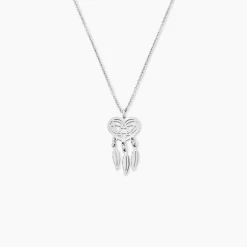 Collier Argent Blanc Sisile