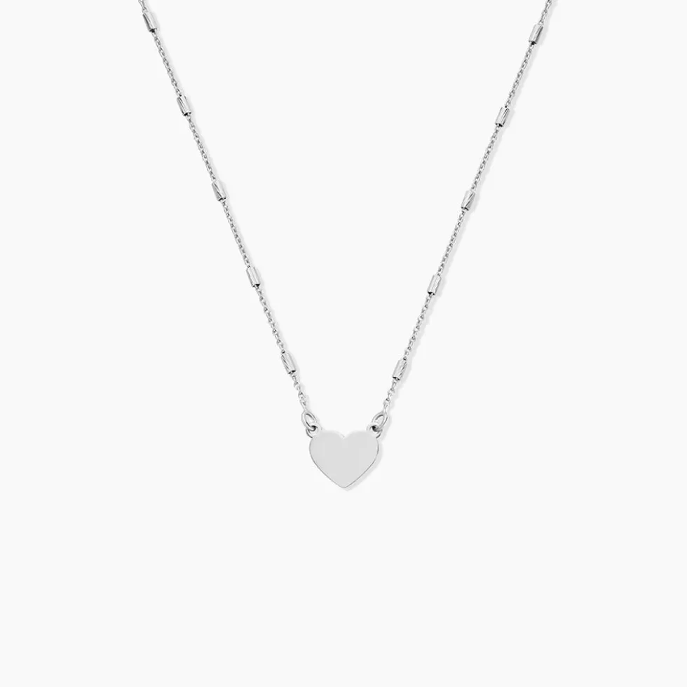 Collier Argent Blanc Taneka