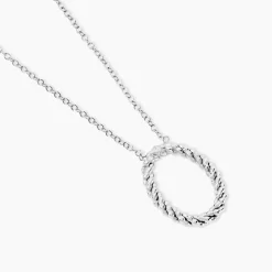Collier Argent Blanc Unai