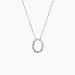 Collier Argent Blanc Unai