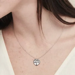 Collier Argent Blanc Vitto Nacre