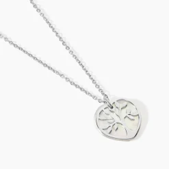 Collier Argent Blanc Vitto Nacre