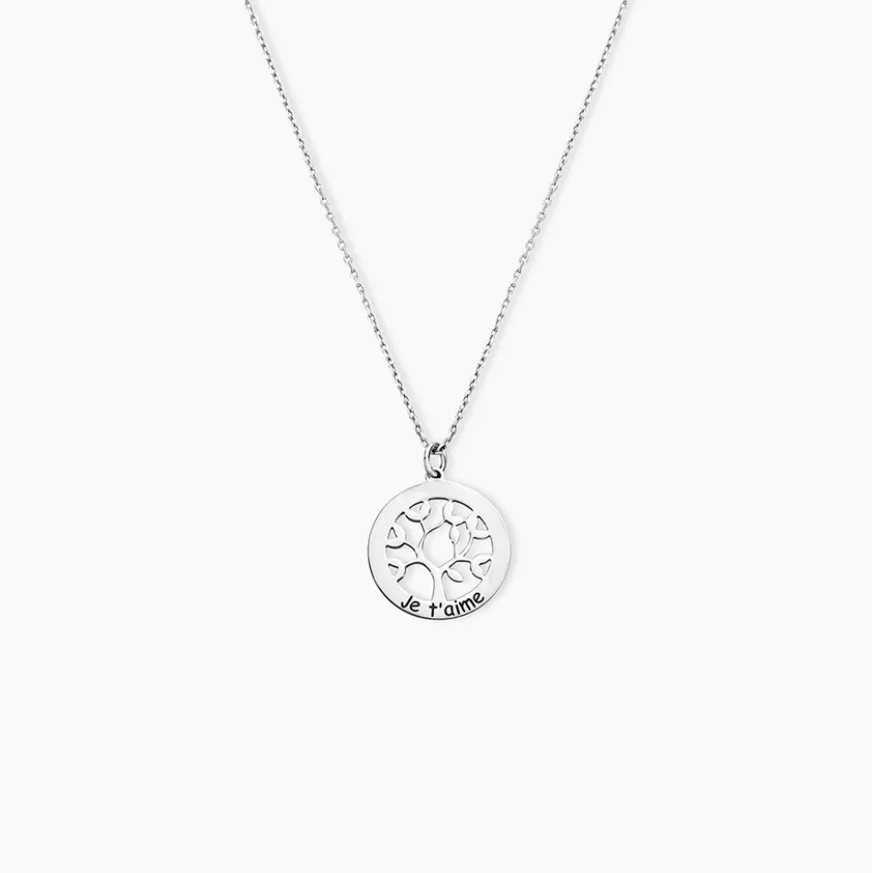 Collier Argent Blanc Vroon