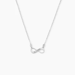 Collier Argent Blanc Wandis