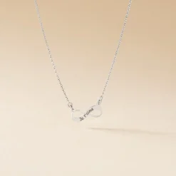 Collier Argent Blanc Wandis