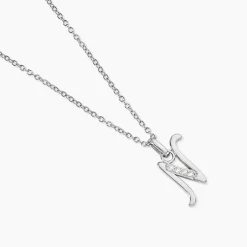 Collier Argent Fifi Oxydes De Zirconium