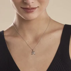 Collier Argent Fifi Oxydes De Zirconium