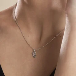 Collier Argent Fifi Oxydes De Zirconium