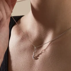 Collier Argent Fifi Oxydes De Zirconium