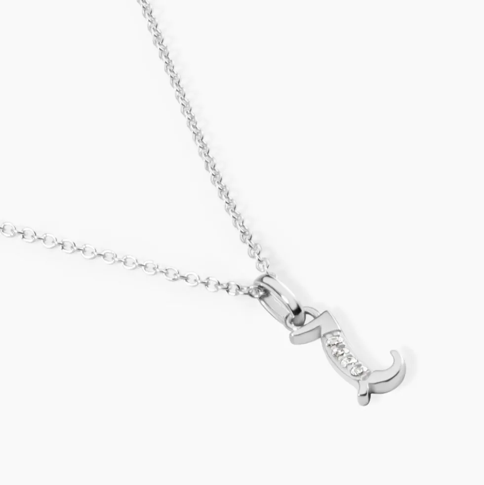 Collier Argent Fifi Oxydes De Zirconium