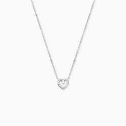 Collier Argent Gautiere Oxydes De Zirconium