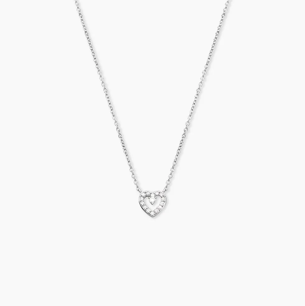 Collier Argent Gautiere Oxydes De Zirconium