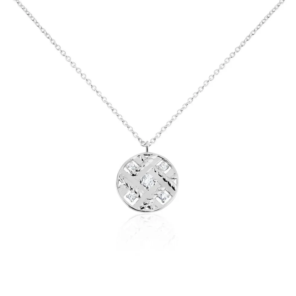 Collier Argent Herbert Oxydes De Zirconium