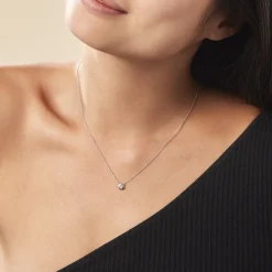 Collier Argent Laureano Oxydes De Zirconium