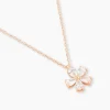 Collier Argent Rose Siriana Oxyde De Zirconium