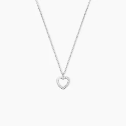 Collier Argent Saverio Oxydes De Zirconium