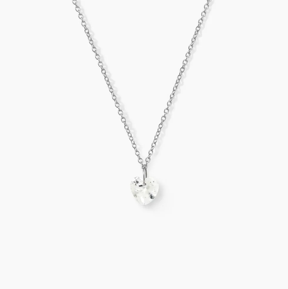 Collier Argent Sopher Oxyde De Zirconium
