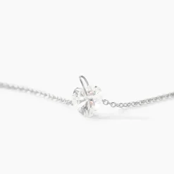Collier Argent Sopher Oxyde De Zirconium